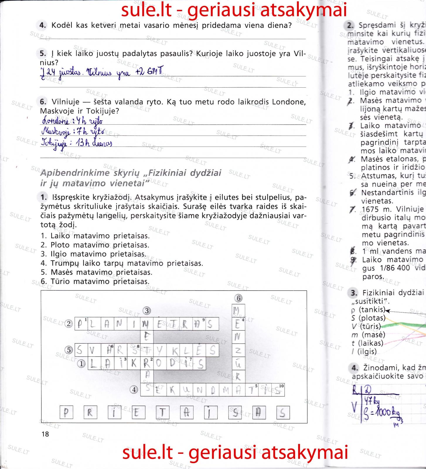 pratybu atsakymai