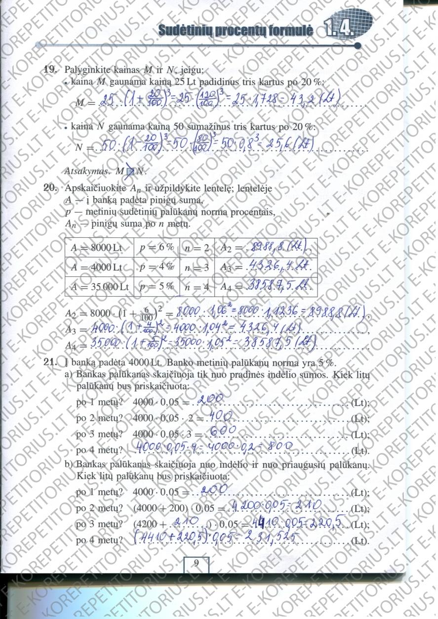 pratybu atsakymai