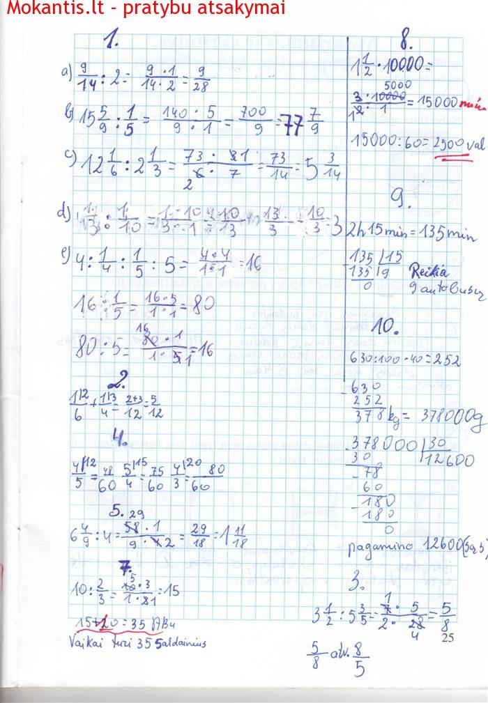 pratybu atsakymai