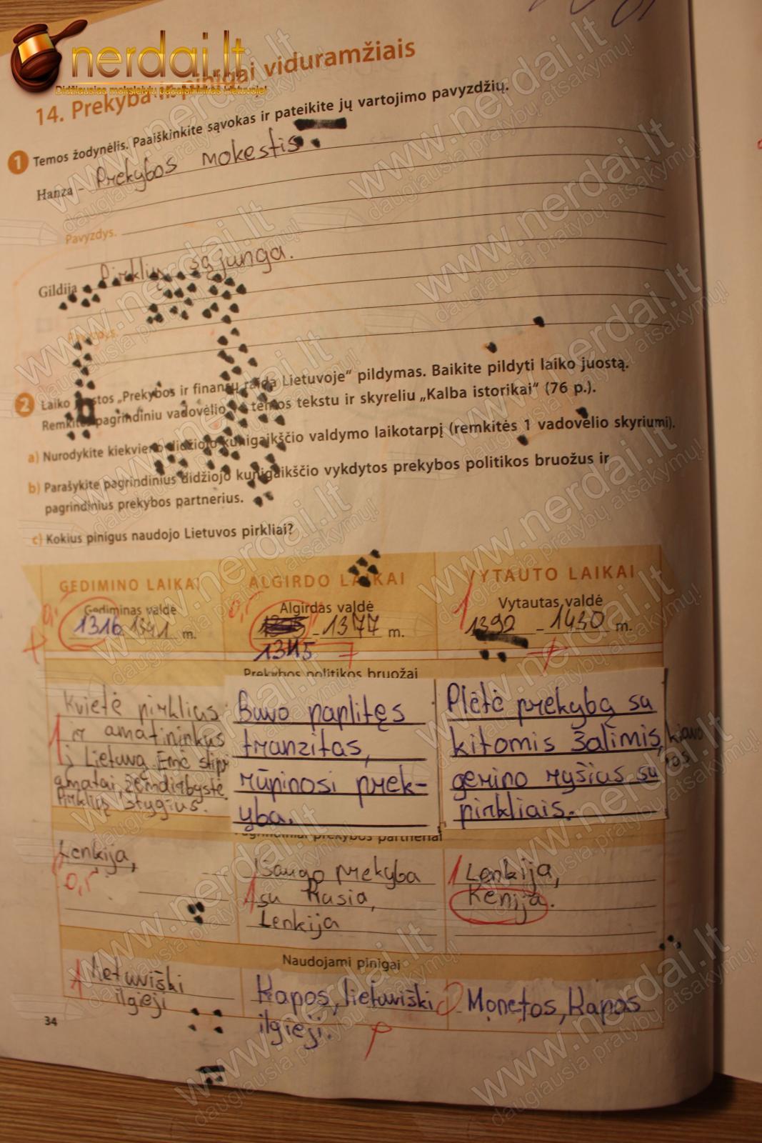 pratybu atsakymai