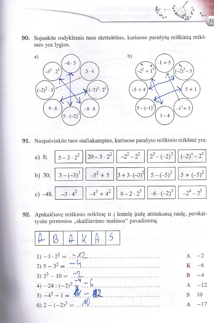 pratybu atsakymai