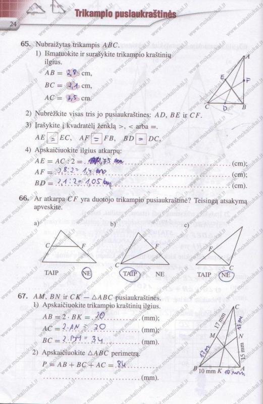 pratybu atsakymai