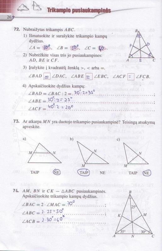 pratybu atsakymai