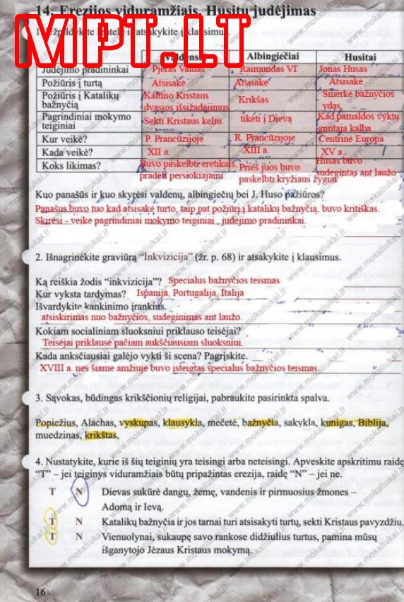 pratybu atsakymai