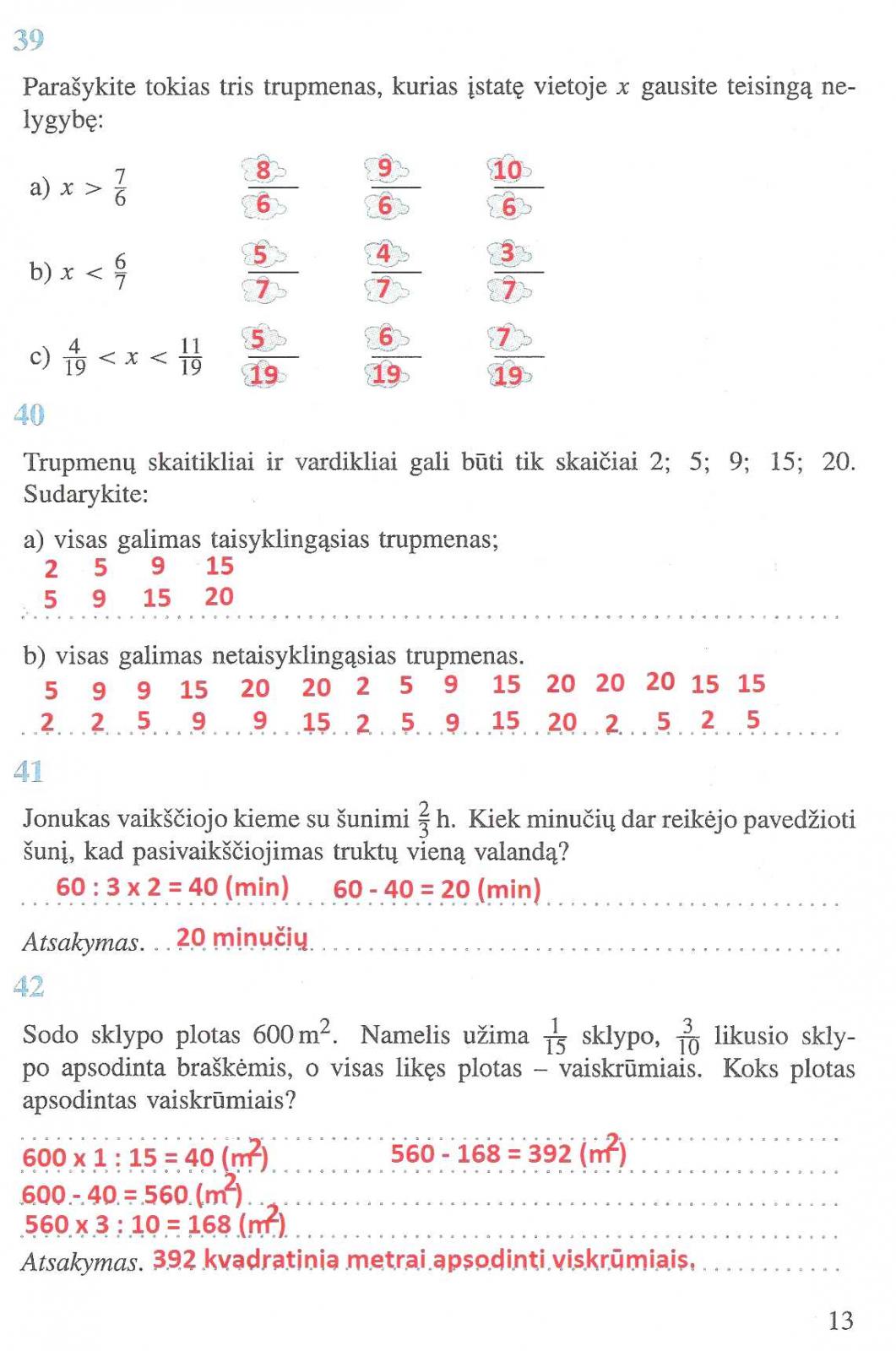 pratybu atsakymai