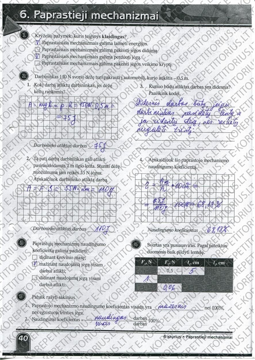 pratybu atsakymai
