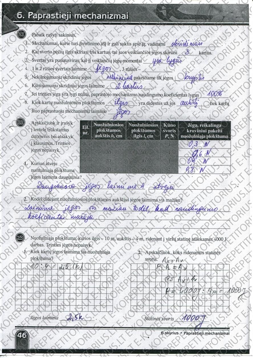 pratybu atsakymai