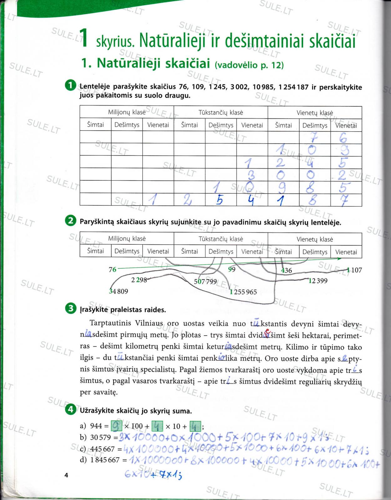 pratybu atsakymai