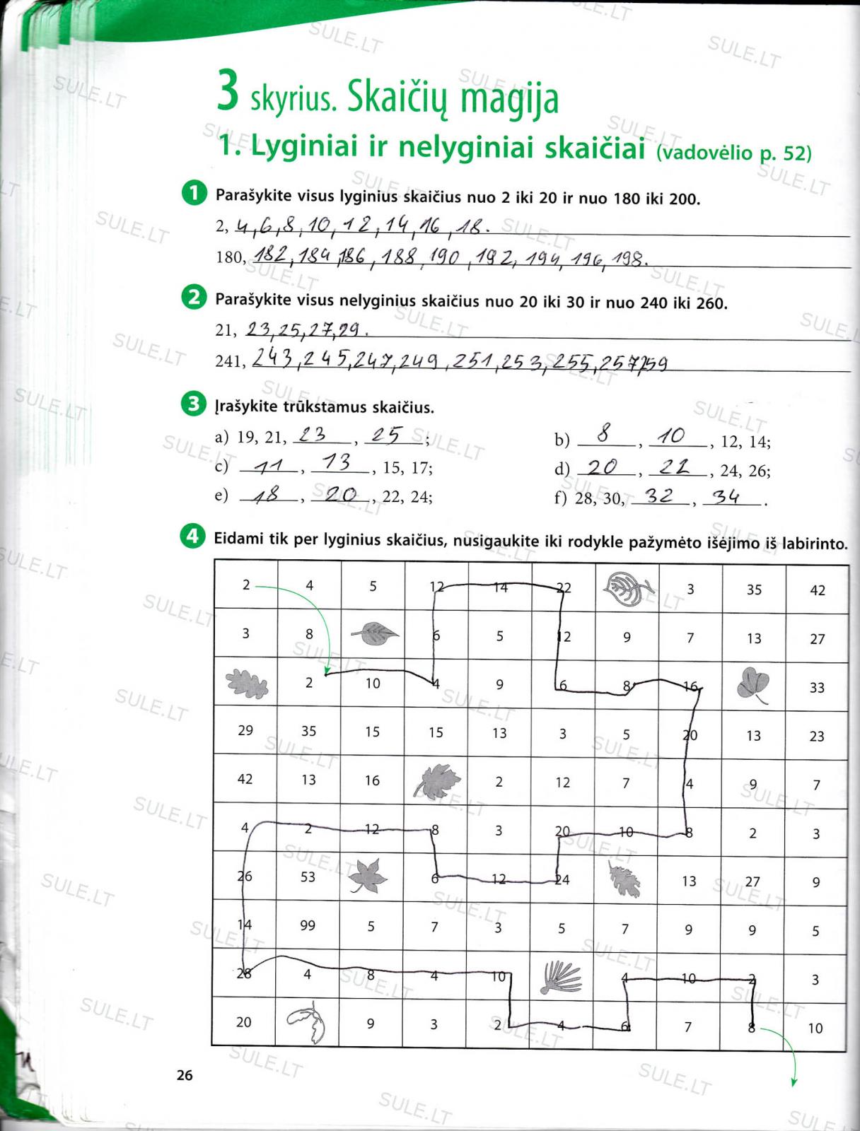 pratybu atsakymai