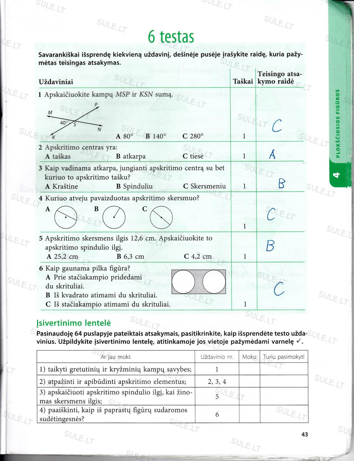 pratybu atsakymai