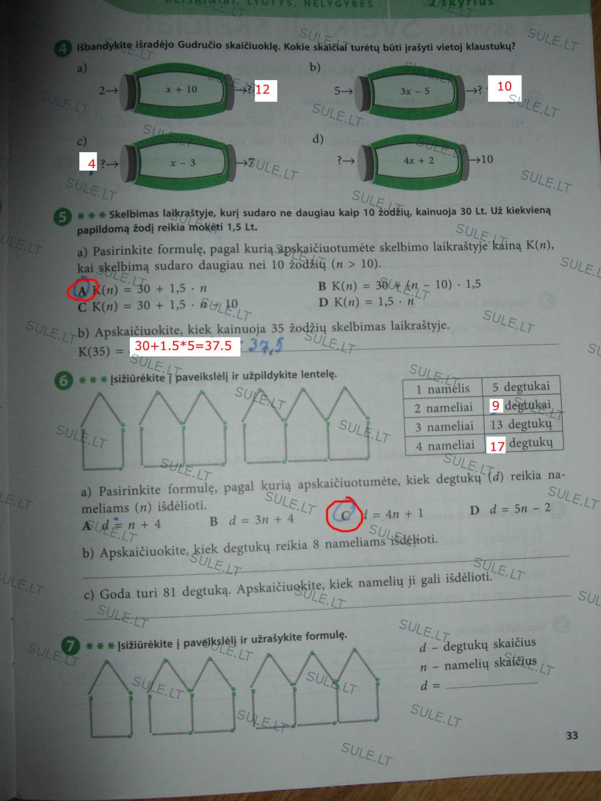 pratybu atsakymai