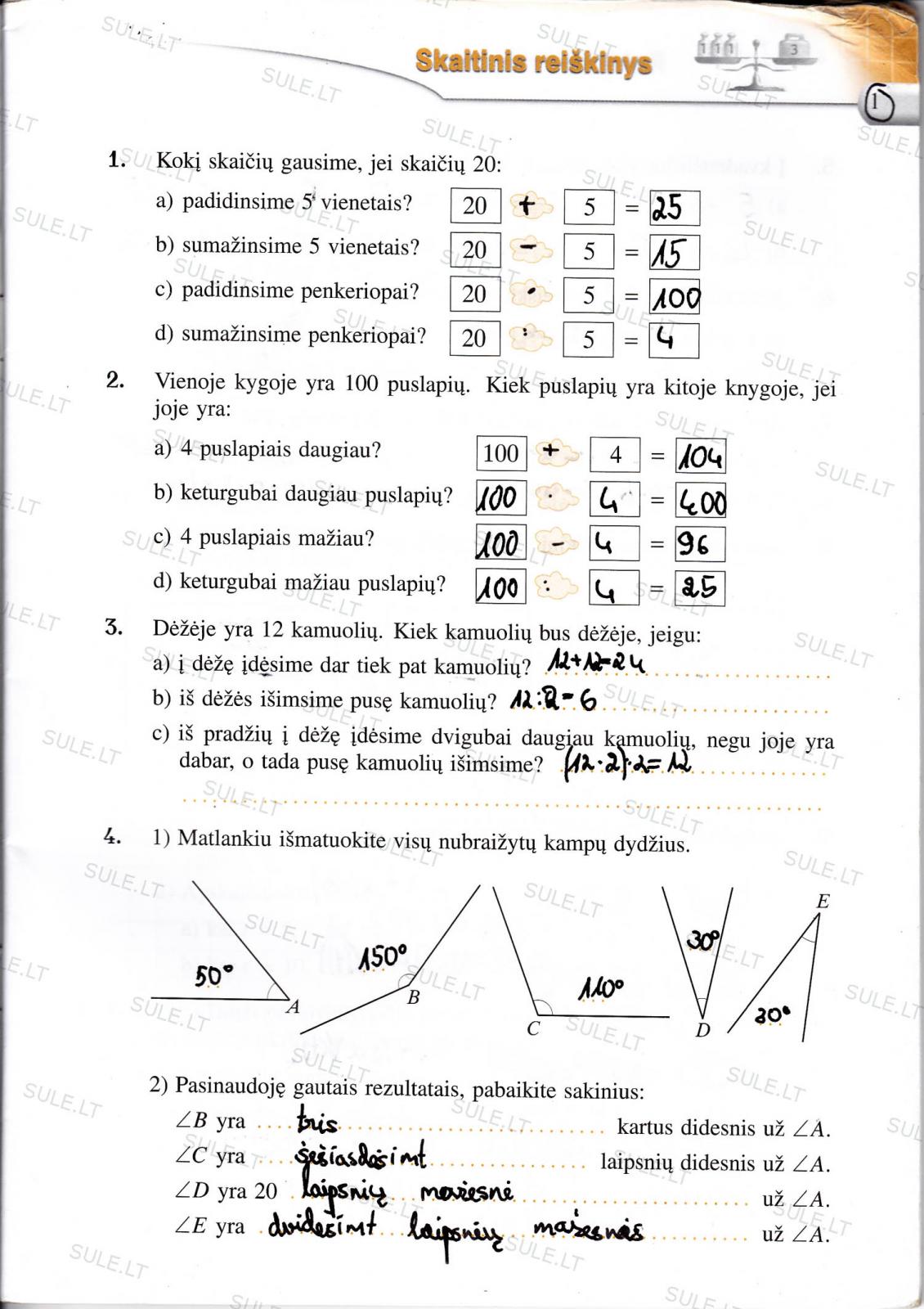 pratybu atsakymai