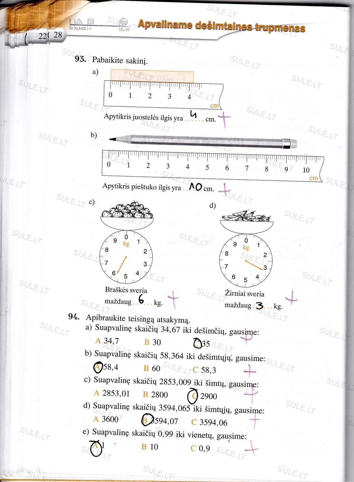 pratybu atsakymai