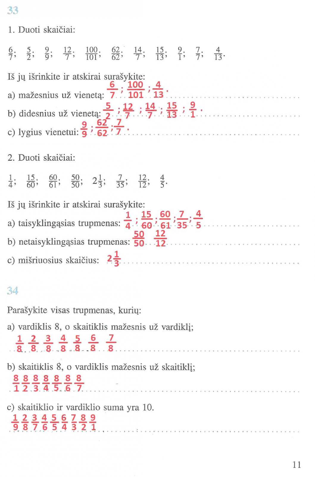 pratybu atsakymai