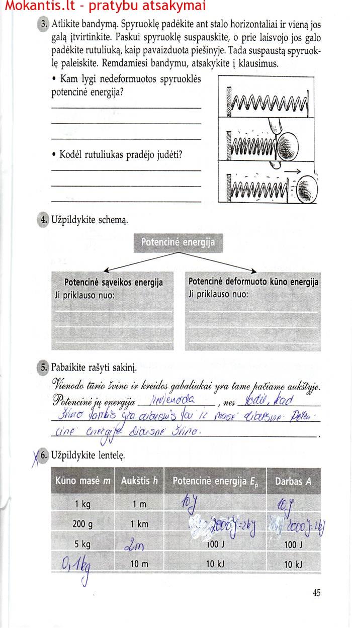 pratybu atsakymai